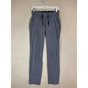 Lululemon Pants Womens 2 Gray On The Fly Stretch Breathable Drawstring Waist‎